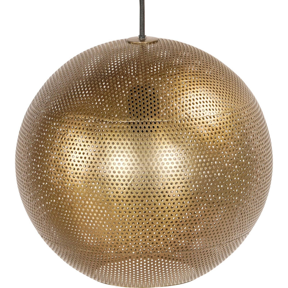 Rund loftlampe mat messing 30 cm sæt