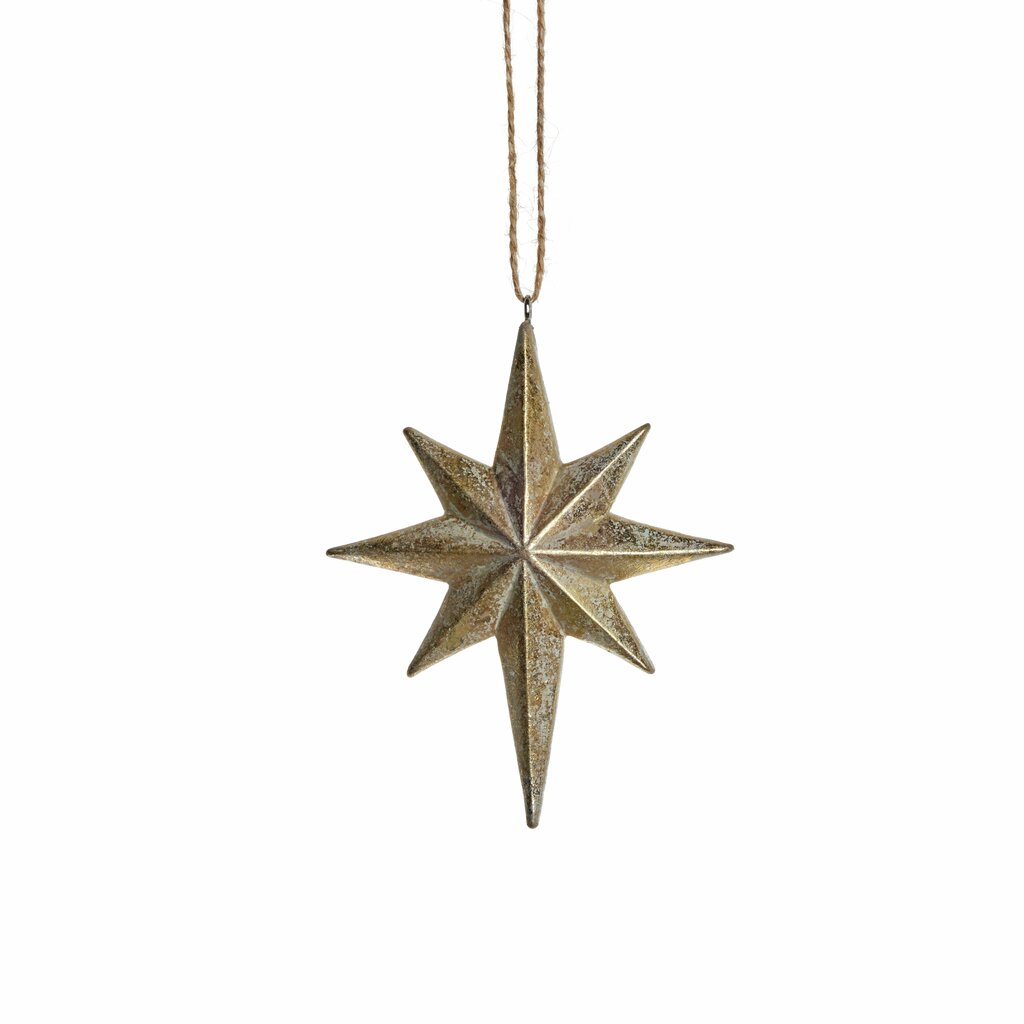Serafina Stjerne ophæng  Light Gold