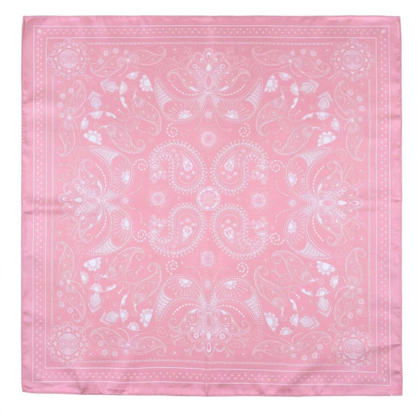 Silky bandana Tørklæde satin lyserød