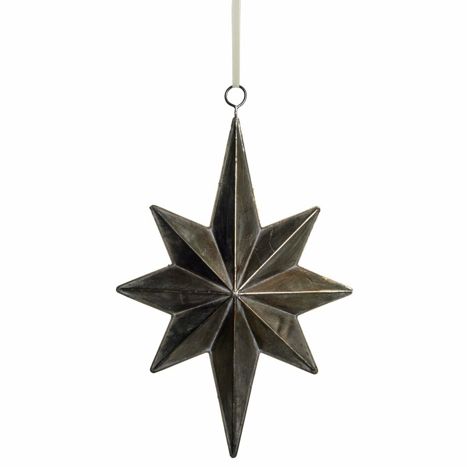 Stor Misella Stjerne 37 cm Antique Silver Jern