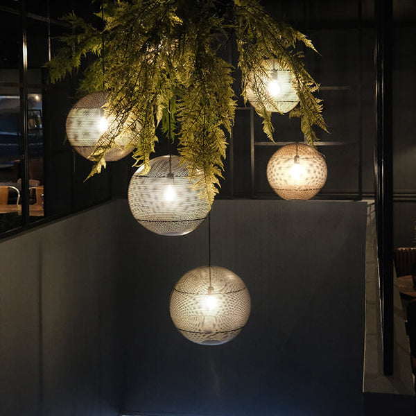 Stor Rund loftlampe metal 50 cm