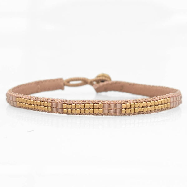 Tate perlevævet Armbånd tea rose