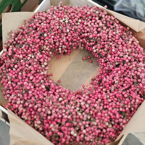 Stor peberkrans rosa