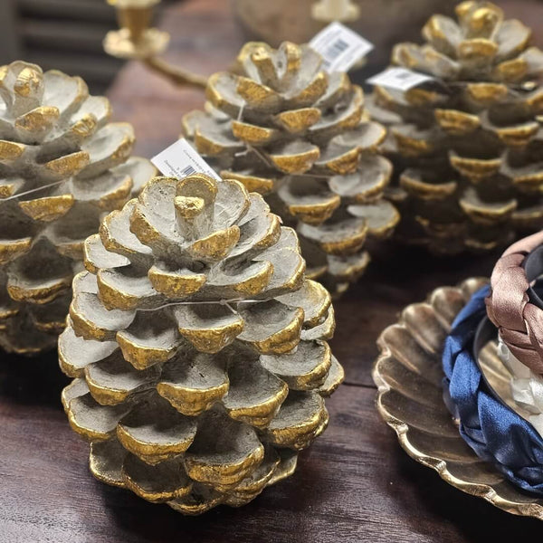 Stor deko Kogle guld stående