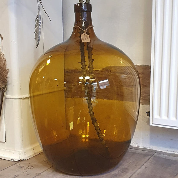 kæmpestor brun glas Vinballon
